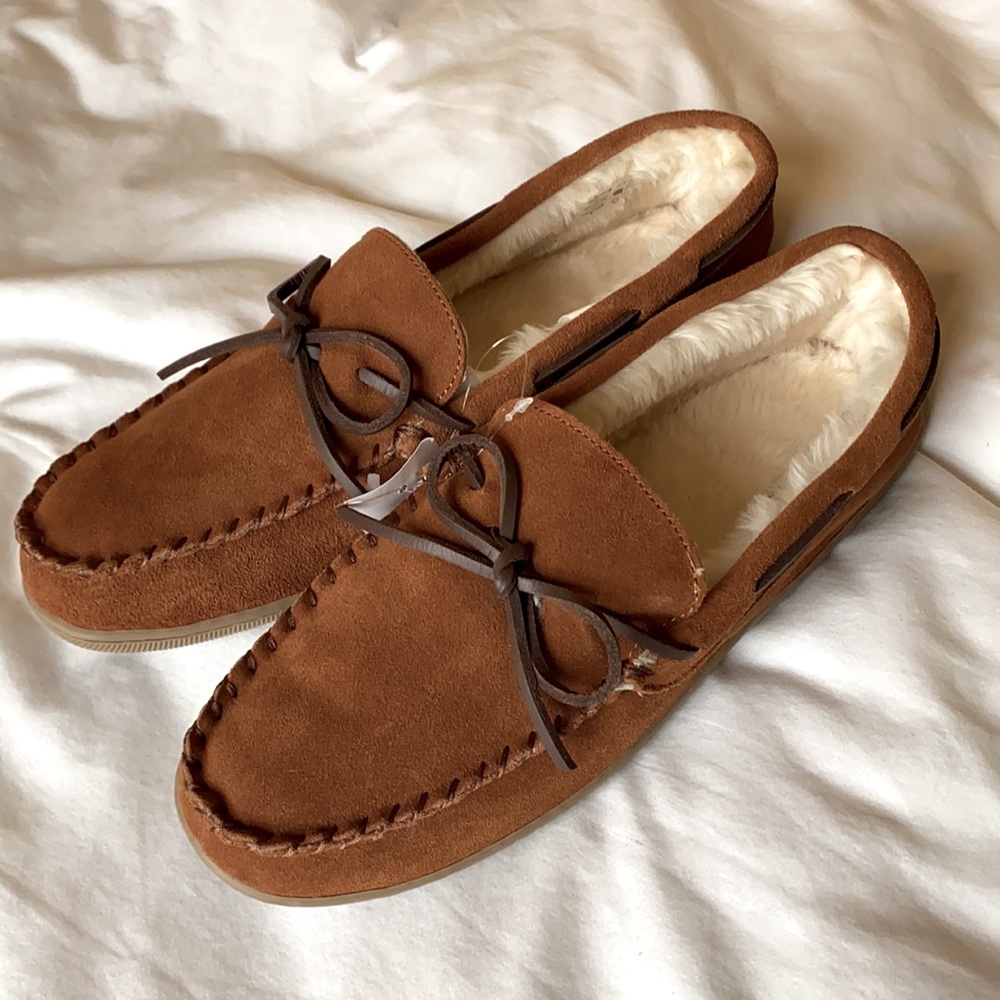 J. Crew Men’s Classic Suede Moccasin Slippers